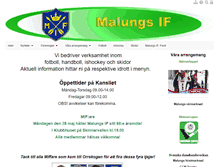 Tablet Screenshot of malungsif.nu